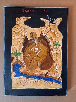 Le prophète Élie dans sa grotte