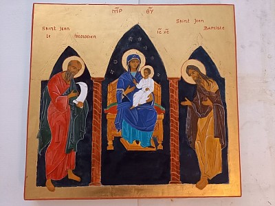 La Sainte Vierge et l'enfant et les deux saints Jean
